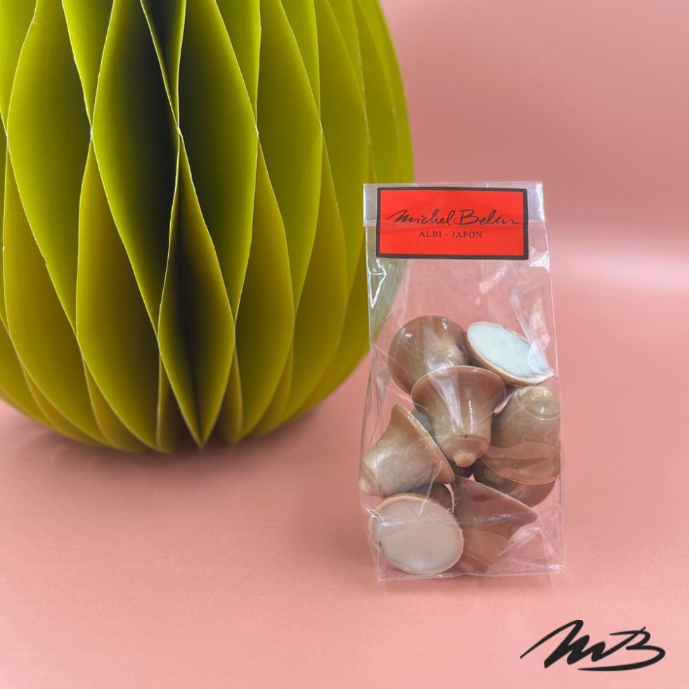 Cloches praliné chocolat ivoire